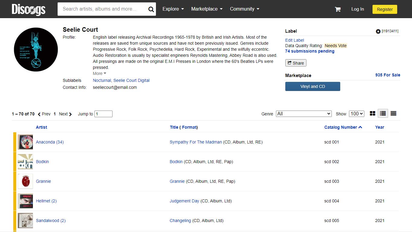 Seelie Court Label | Releases | Discogs